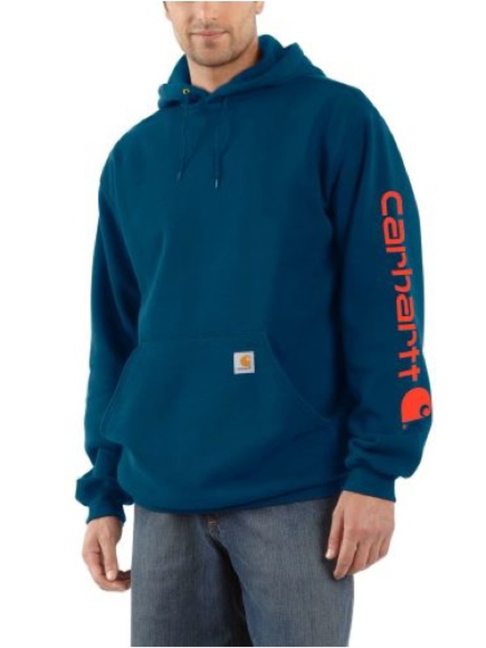 Carhartt Men’s Teal Pullover Hoodie